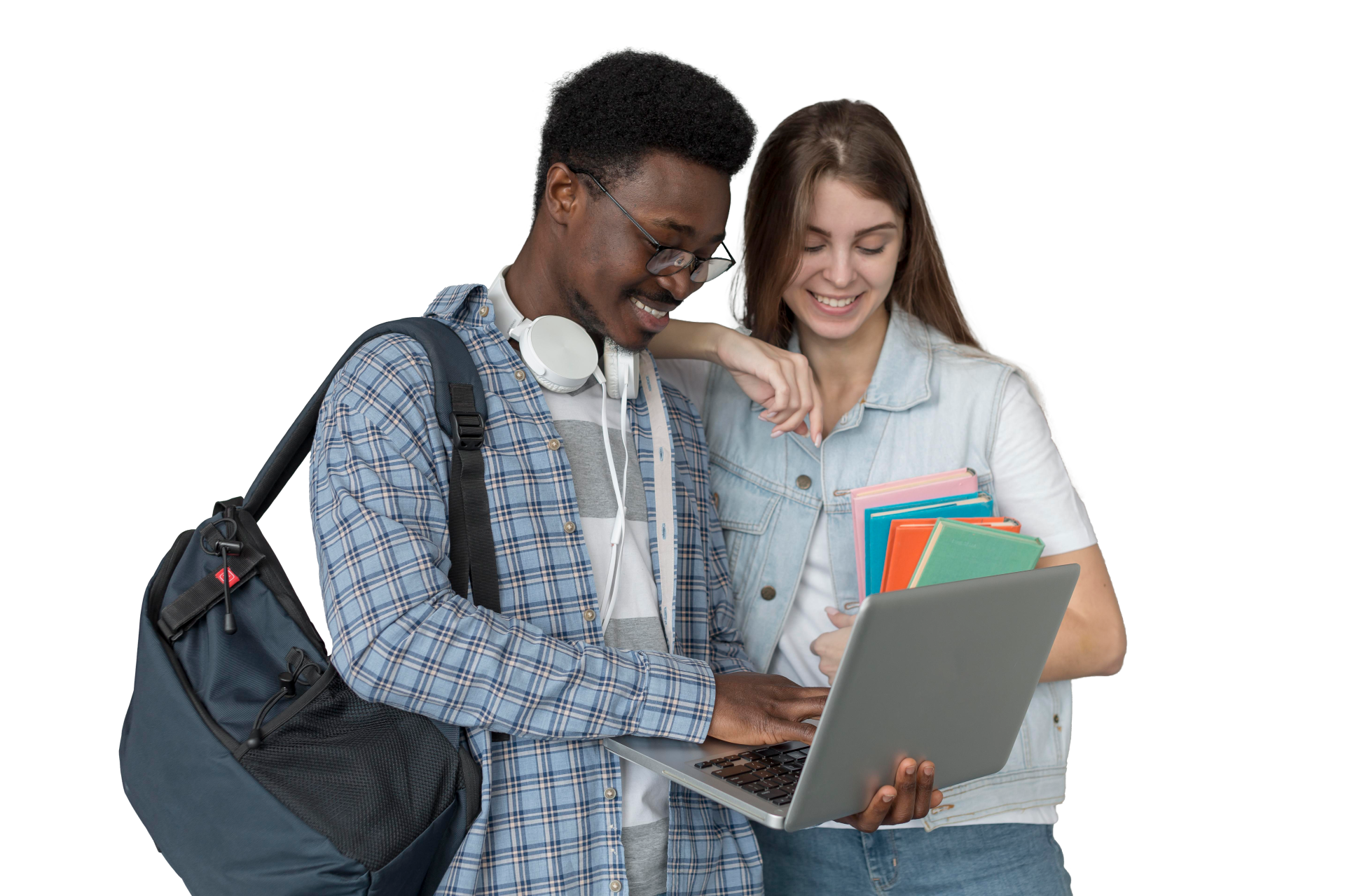 Estudantes desfavelados codando